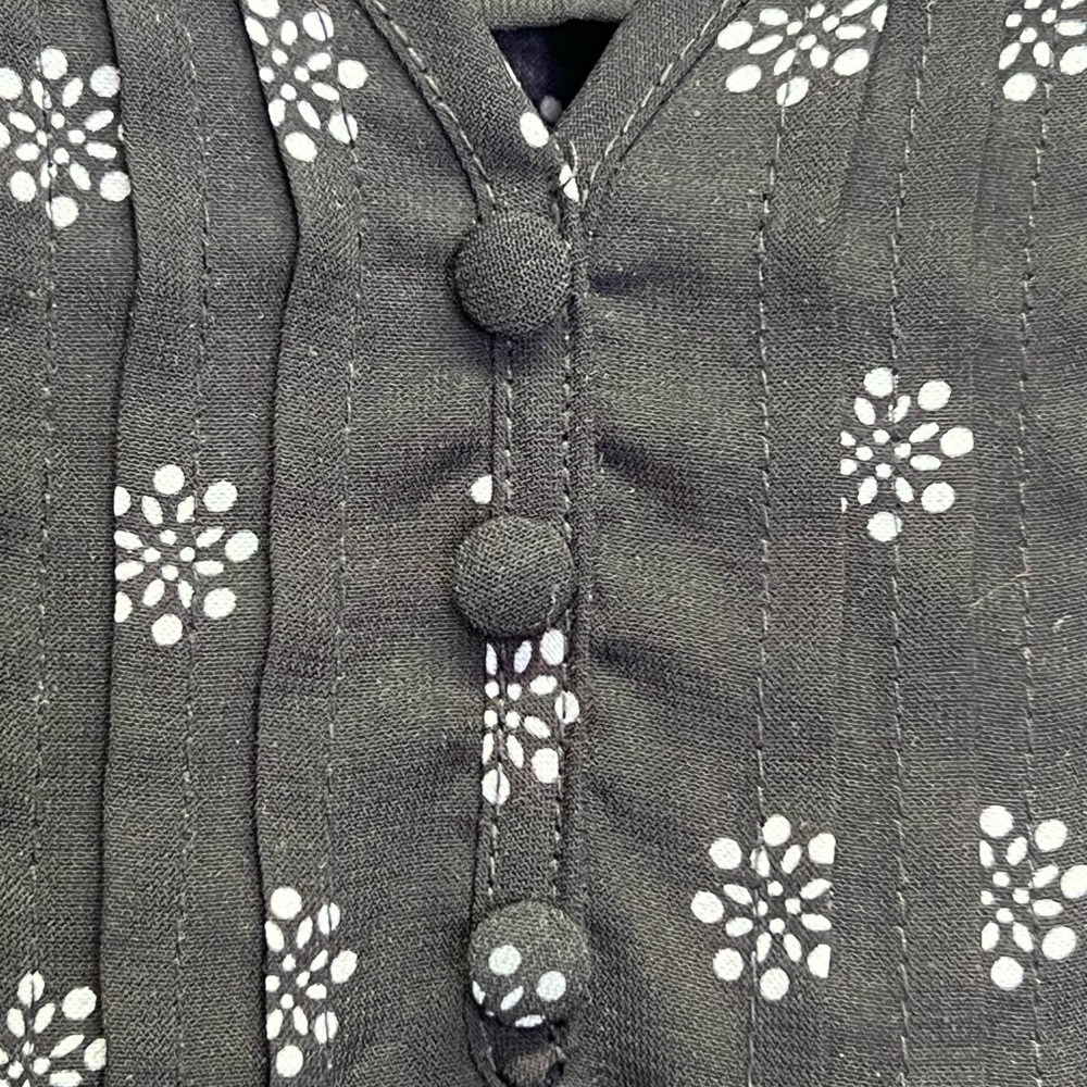 Fun2fun | Black Polyester Floral Pattern Blouse |… - image 7